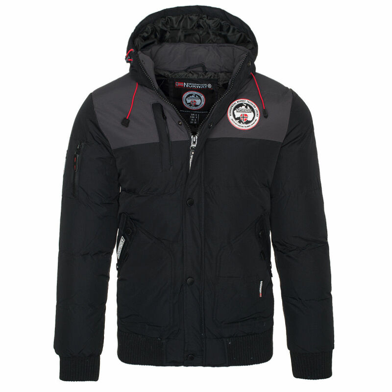 Geographical Norway Vertigo Herren Outdoor Winter Jacke Schwarz Größe L - Gr. L