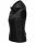 Marikoo Hasenpfote Damen Weste Steppweste mit Kapuze B915 Schwarz Größe L - Gr. 40