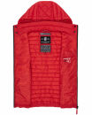 Marikoo Hasenpfote Damen Weste Steppweste mit Kapuze B915 Rot Größe L - Gr. 40