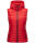 Marikoo Hasenpfote Damen Weste Steppweste mit Kapuze B915 Rot Größe L - Gr. 40