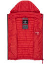 Marikoo Hasenpfote Damen Weste Steppweste mit Kapuze B915 Rot Größe XL - Gr. 42
