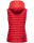 Marikoo Hasenpfote Damen Weste Steppweste mit Kapuze B915 Rot Größe XL - Gr. 42
