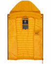 Marikoo Hasenpfote Damen Weste Steppweste mit Kapuze B915 Gelb Größe XXXL - Gr. 46