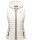 Marikoo Hasenpfote Damen Weste Steppweste mit Kapuze B915 Weiss Größe XL - Gr. 42