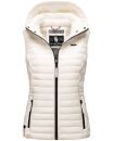 Marikoo Hasenpfote Damen Weste Steppweste mit Kapuze B915...