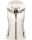 Marikoo Hasenpfote Damen Weste Steppweste mit Kapuze B915 Weiss Größe XXXL - Gr. 46