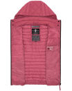 Marikoo Hasenpfote Damen Weste Steppweste mit Kapuze B915 Berry Größe XXL - Gr. 44