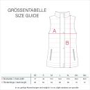 Marikoo Hasenpfote Damen Weste Steppweste mit Kapuze B915 Hellgrau Größe L - Gr. 40