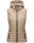 Marikoo Hasenpfote Damen Weste Steppweste mit Kapuze B915 Taupe Größe M - Gr. 38