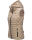 Marikoo Hasenpfote Damen Weste Steppweste mit Kapuze B915 Taupe Größe M - Gr. 38