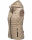 Marikoo Hasenpfote Damen Weste Steppweste mit Kapuze B915 Taupe Größe L - Gr. 40