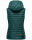 Marikoo Hasenpfote Damen Weste Steppweste mit Kapuze B915 Ozean Grün Größe XS - Gr. 34
