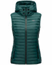 Marikoo Hasenpfote Damen Weste Steppweste mit Kapuze B915 Ozean Grün Größe S - Gr. 36