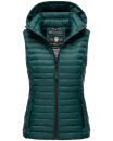 Marikoo Hasenpfote Damen Weste Steppweste mit Kapuze B915...