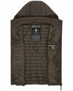 Marikoo Hasenpfote Damen Weste Steppweste mit Kapuze B915 Anthrazit Größe M - Gr. 38