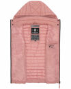 Marikoo Hasenpfote Damen Weste Steppweste mit Kapuze B915 Puder Rosa Größe XS - Gr. 34