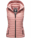 Marikoo Hasenpfote Damen Weste Steppweste mit Kapuze B915...