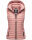 Marikoo Hasenpfote Damen Weste Steppweste mit Kapuze B915 Puder Rosa Größe S - Gr. 36