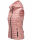 Marikoo Hasenpfote Damen Weste Steppweste mit Kapuze B915 Puder Rosa Größe S - Gr. 36