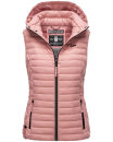 Marikoo Hasenpfote Damen Weste Steppweste mit Kapuze B915...