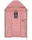 Marikoo Hasenpfote Damen Weste Steppweste mit Kapuze B915 Puder Rosa Größe XL - Gr. 42