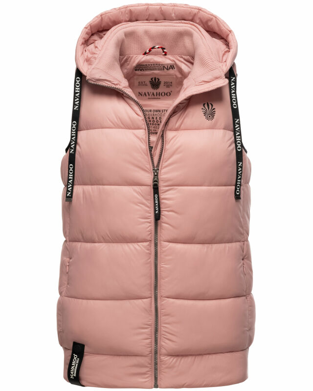 Navahoo Kassidy Damen Stepp Weste Übergangsweste B860 Puder-Rosa-Gr.M