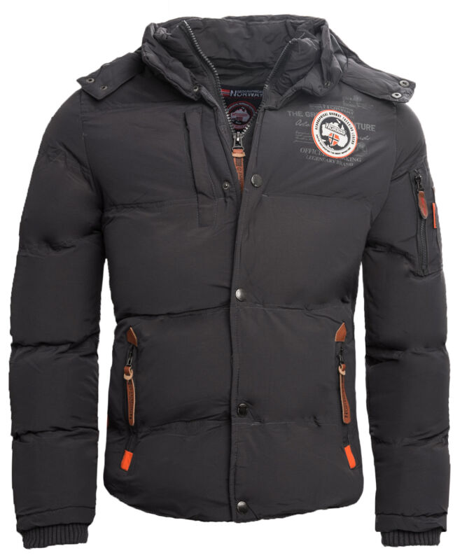 Geographical Norway Veron Herren Outdoor Jacke Dunkelgrau Größe S - Gr. S