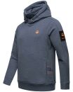 Stone Harbour Emilio Eduardo Herren Hoodie B721 Dusty Blau - Melange Größe XXXL - Gr. 3XL