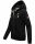 Navahoo Engelshaar Damen hoodie B916 Schwarz Größe M - Gr. 38