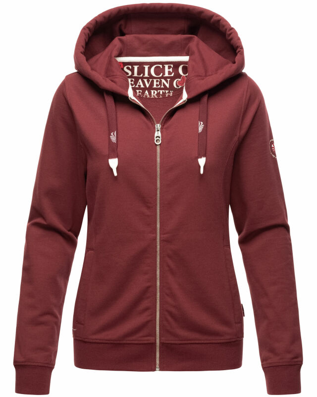 Navahoo Engelshaar Damen hoodie B916 Bordeaux Größe S - Gr. 36