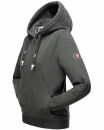 Navahoo Engelshaar Damen hoodie B916 Dunkelgrau - Melange Größe L - Gr. 40