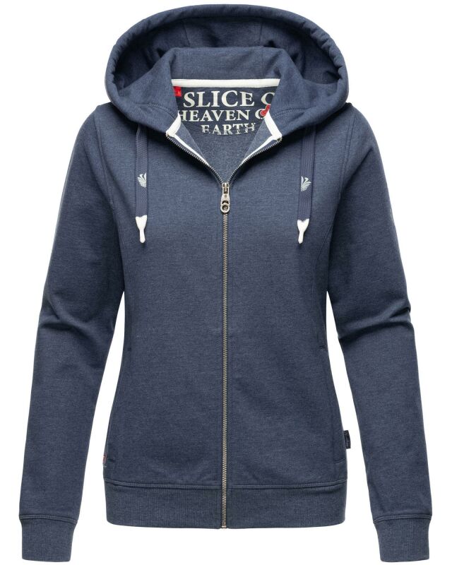 Navahoo Engelshaar Damen hoodie B916 Dusty Blau - Melange Größe M - Gr. 38