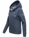 Navahoo Engelshaar Damen hoodie B916 Dusty Blau - Melange Größe L - Gr. 40