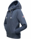 Navahoo Engelshaar Damen hoodie B916 Dusty Blau - Melange Größe L - Gr. 40