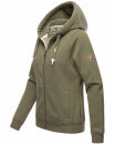 Navahoo Engelshaar Damen hoodie B916 Dusty Olive - Melange Größe S - Gr. 36