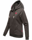 Navahoo Cremetörtchen Damen Hoodie B917 Dunkelgrau Größe XS - Gr. 34