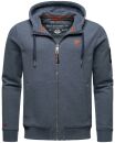 Stone Harbour Billie Joy Herren Sweatjacke Hoodie B722 Dusty Blau - Melange Größe S - Gr. S