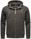 Stone Harbour Billie Joy Herren Sweatjacke Hoodie B722 Dunkelgrau - Melange Größe S - Gr. S