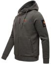 Stone Harbour Billie Joy Herren Sweatjacke Hoodie B722 Dunkelgrau - Melange Größe S - Gr. S