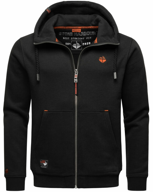 Stone Harbour Jacobi Jami Herren Sweatjacke Hoodie B723 Schwarz Größe M - Gr. M