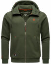 Stone Harbour Jacobi Jami Herren Sweatjacke Hoodie B723 Dunkel Olive Größe S - Gr. S