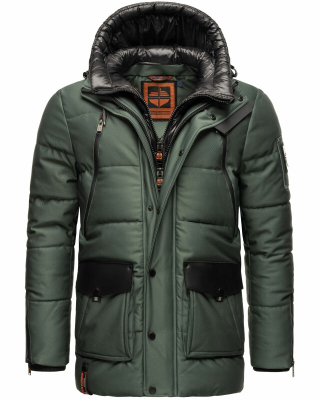 Stone Harbour Mitjaa Herren Winter Jacke Parka B727 Stone Green Größe XXL - Gr. 2XL
