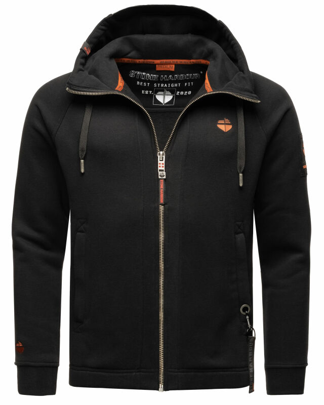 Stone Harbour Finn Luca Pullover Sweatjacke Hoodie B729 Schwarz Größe M - Gr. M