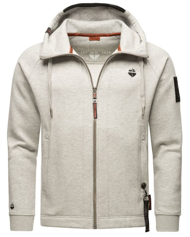 Stone Harbour Finn Luca Pullover Sweatjacke Hoodie B729 Grau Melange Größe S - Gr. S