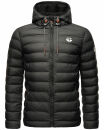 Stone Harbour Zaharoo wasserdichte Herren Regen Steppjacke B731 Schwarz Größe L - Gr. L