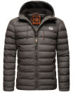 Stone Harbour Zaharoo wasserdichte Herren Regen Steppjacke B731 Anthrazit Größe S - Gr. S