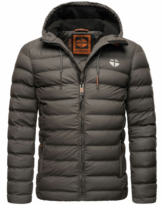 Stone Harbour Zaharoo wasserdichte Herren Regen Steppjacke B731 Anthrazit Größe XL - Gr. XL