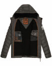 Stone Harbour Zaharoo wasserdichte Herren Regen Steppjacke B731 Anthrazit Größe XL - Gr. XL