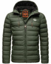 Stone Harbour Zaharoo wasserdichte Herren Regen Steppjacke B731 Olive Größe S - Gr. S