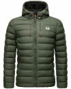 Stone Harbour Zaharoo wasserdichte Herren Regen Steppjacke B731 Olive Größe S - Gr. S